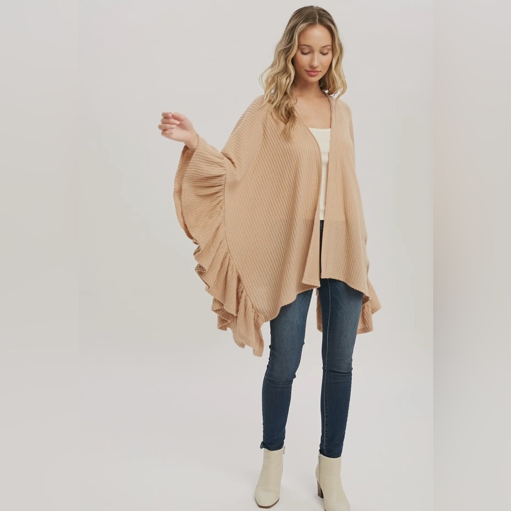 FINAL PIECES!!!! ($16) Ruffle Hem Cardigan - Picture 2 of 8